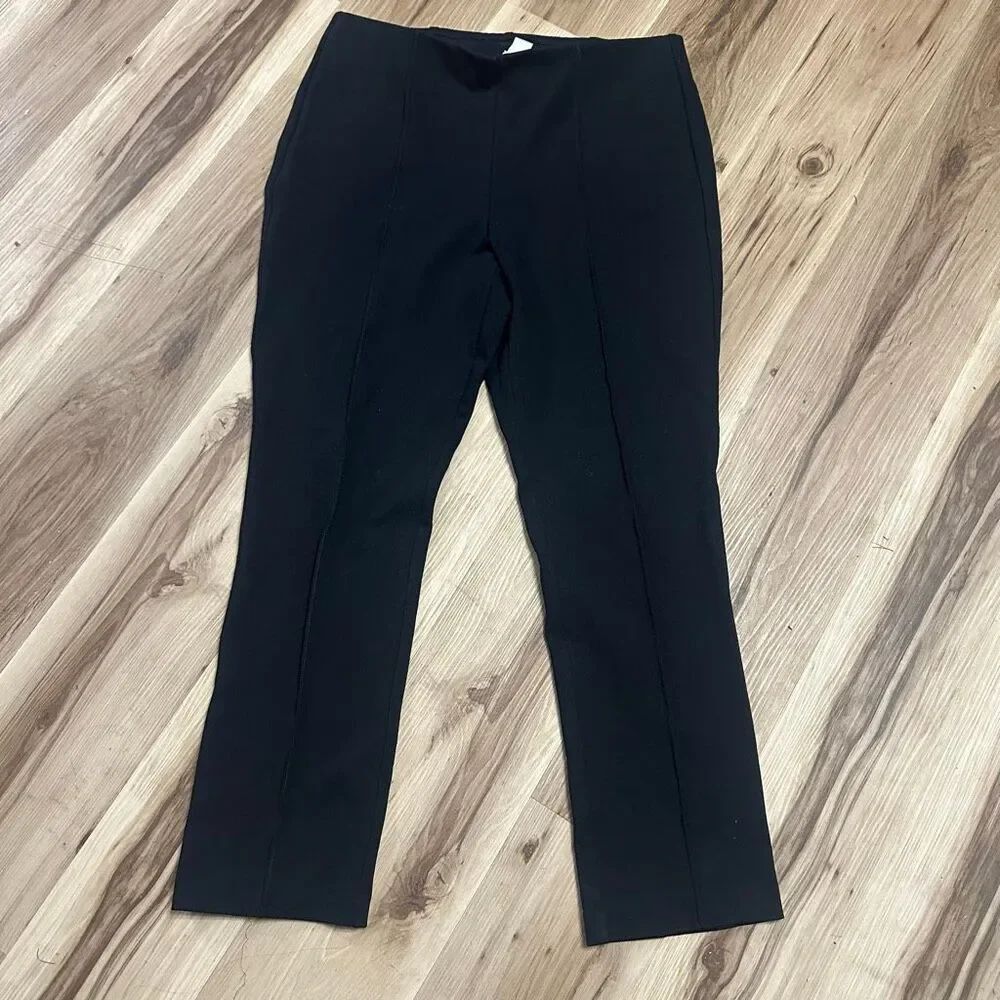 Chico’s pointe business casual 2.5/14 black knit minimalist pants